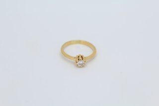 Anillo Solitario Oro 18k Mujer.Ref:043-01-00281
