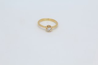 Anillo Solitario Oro 18k Mujer.Ref:043-01-00281