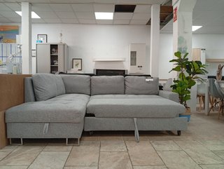 Sofá Cama Chaiselongue Gris