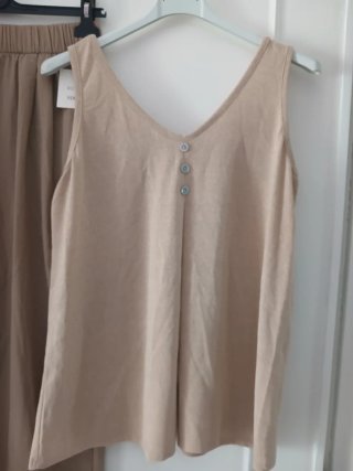 Completo donna elegante beige