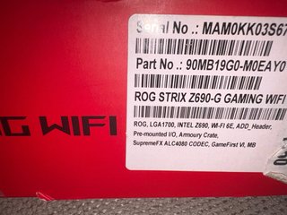 Scheda madre Asus ROG Strix Z690-G Gaming Wifi