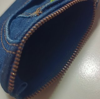 Monedero Jeans Reciclado Bordado