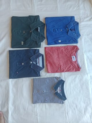 Polos de marcas famosas // vintage, diversas talla