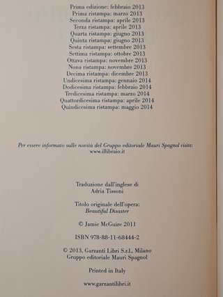 Trilogia Uno splendido disastro Jamie McGuire