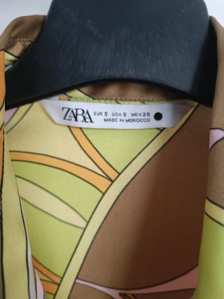 Blusa Zara Estampada Talla S