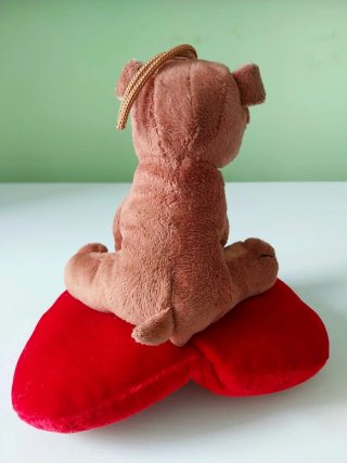 Peluche perro corazón regalo