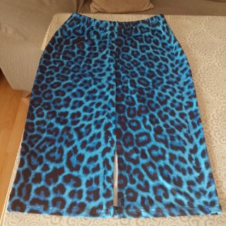 Falda animal print azul Talla L Da mucho más