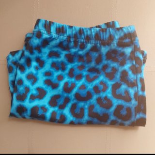 Falda animal print azul Talla L Da mucho más