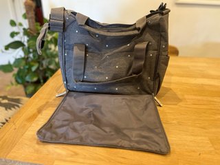 Bolsa Walking Mum gris estrellas