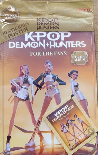 K-POP DEMON HUNTERS Album Sticker + Poster