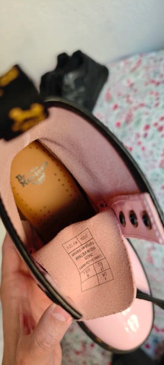 Stivali Dr. Martens 1940 Rosa in Vernice