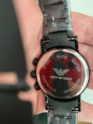 Reloj Emporio Armani Negro y Dorado