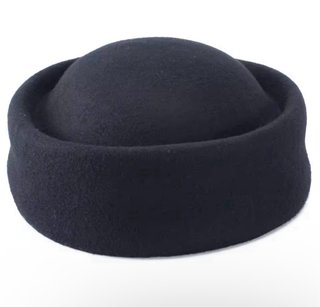 Gorro rígido imitación lana negro