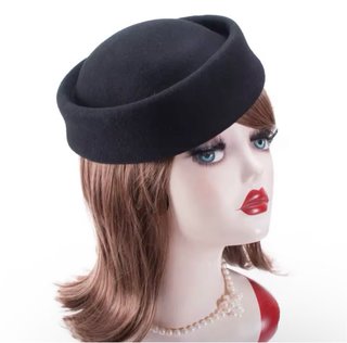Gorro rígido imitación lana negro