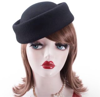 Gorro rígido imitación lana negro
