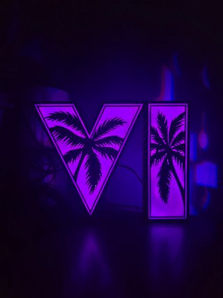 Lampada LED GTA VI - Lightbox Gaming