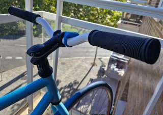 Bicicleta Single Speed Contrarreloj Azul