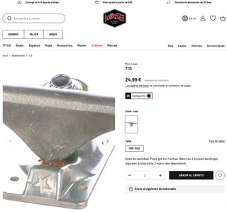 Ejes Skate Mini Logo 7.63