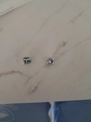 Pendientes Imán Plata 8mm