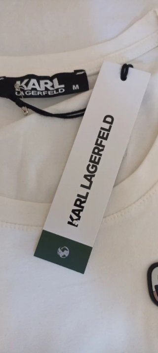 Camiseta Karl Lagerfeld Blanca Talla M