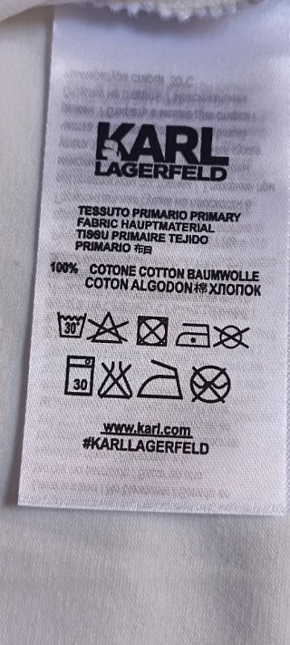 Camiseta Karl Lagerfeld Blanca Talla M