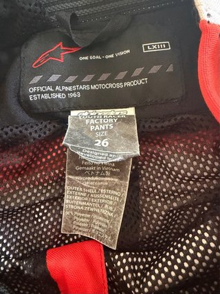 Pantalón Motocross Alpinestars Niño Talla 26