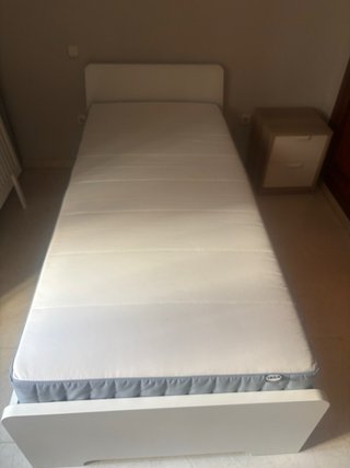 Estructura de Cama 90x200cm somier y colchon