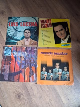 Lote 4 Vinilos LP Flamenco y Pop Español
