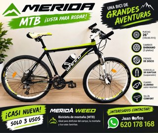 Bicicleta Merida MTB Weed - Quasi Nuova!