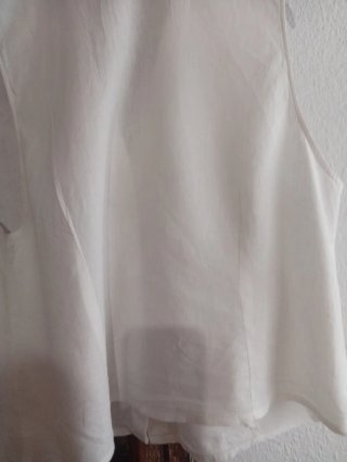Blusa sin mangas H&M Blanca Talla L