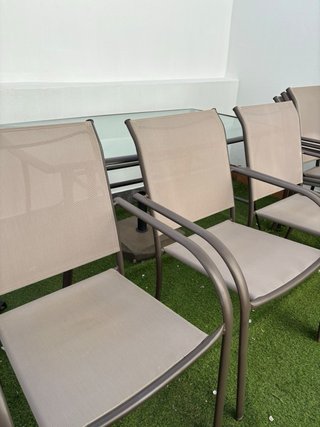 Conjunto Mesa y 6 Sillas Jardín