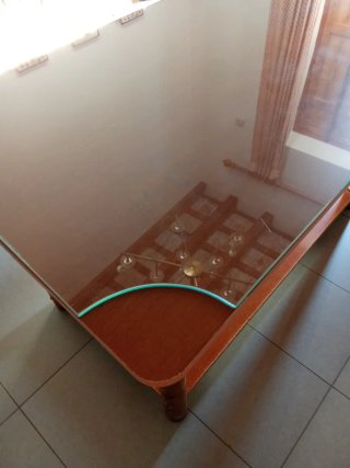 Mesa camilla rectangular desmontable de madera