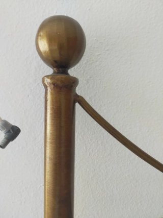 Cabecero de forja dorado