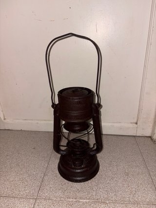Lámpara de aceite Feuerhand marrón metal