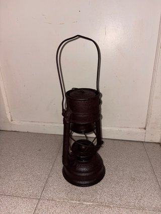 Lámpara de aceite Feuerhand marrón metal