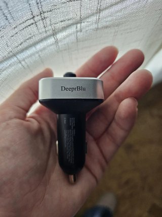 Adaptador Coche USB Negro/Plata