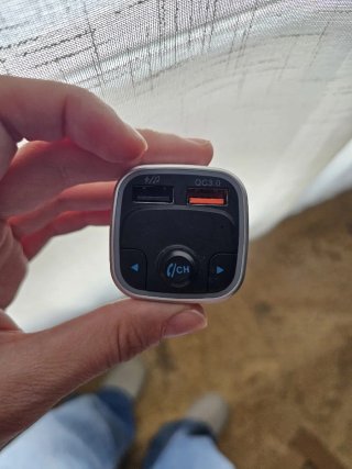 Adaptador Coche USB Negro/Plata