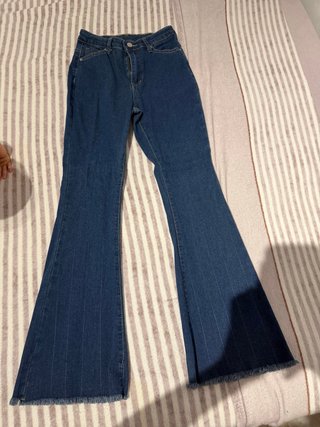 Pantalones vaqueros campana mujer (XS-S)