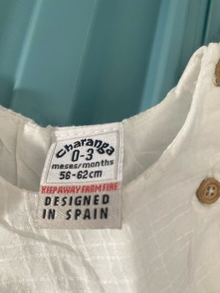 Vestido branco bebé menina Marca Charanga