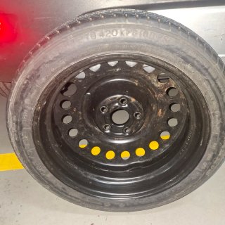 Rueda galleta Opel Mokka 80 km/h