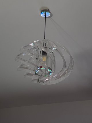 Lámpara colgante cristal Leroy Merlin
