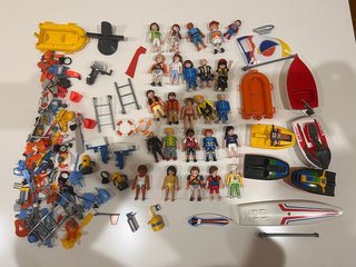 Playmobil Lote Barcos y Figuras