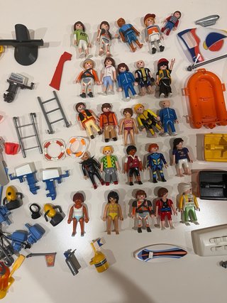 Playmobil Lote Barcos y Figuras