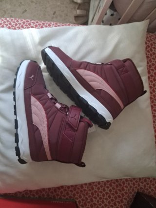 Botas de nieve Puma Evolve rosas y moradas