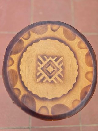 Taburete Colombiano Madera Exótica