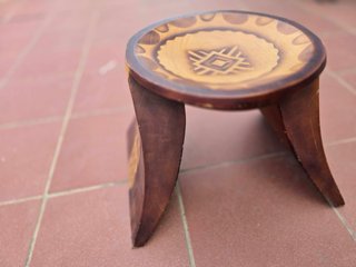 Taburete Colombiano Madera Exótica