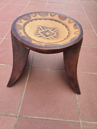 Taburete Colombiano Madera Exótica