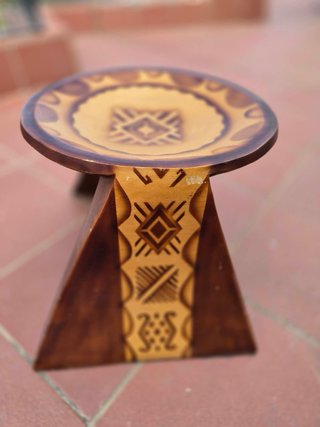 Taburete Colombiano Madera Exótica