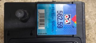 Batería coche 12.43V 62 ah 640a