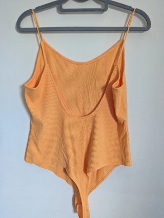 Body Canelado Laranja Amarelado H&M M